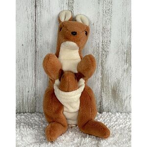 Ty The Beanie Babies Collection “POUCH” The Kangaroo 1996 Retired